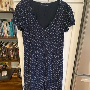 Abercrombie button down midi floral dress